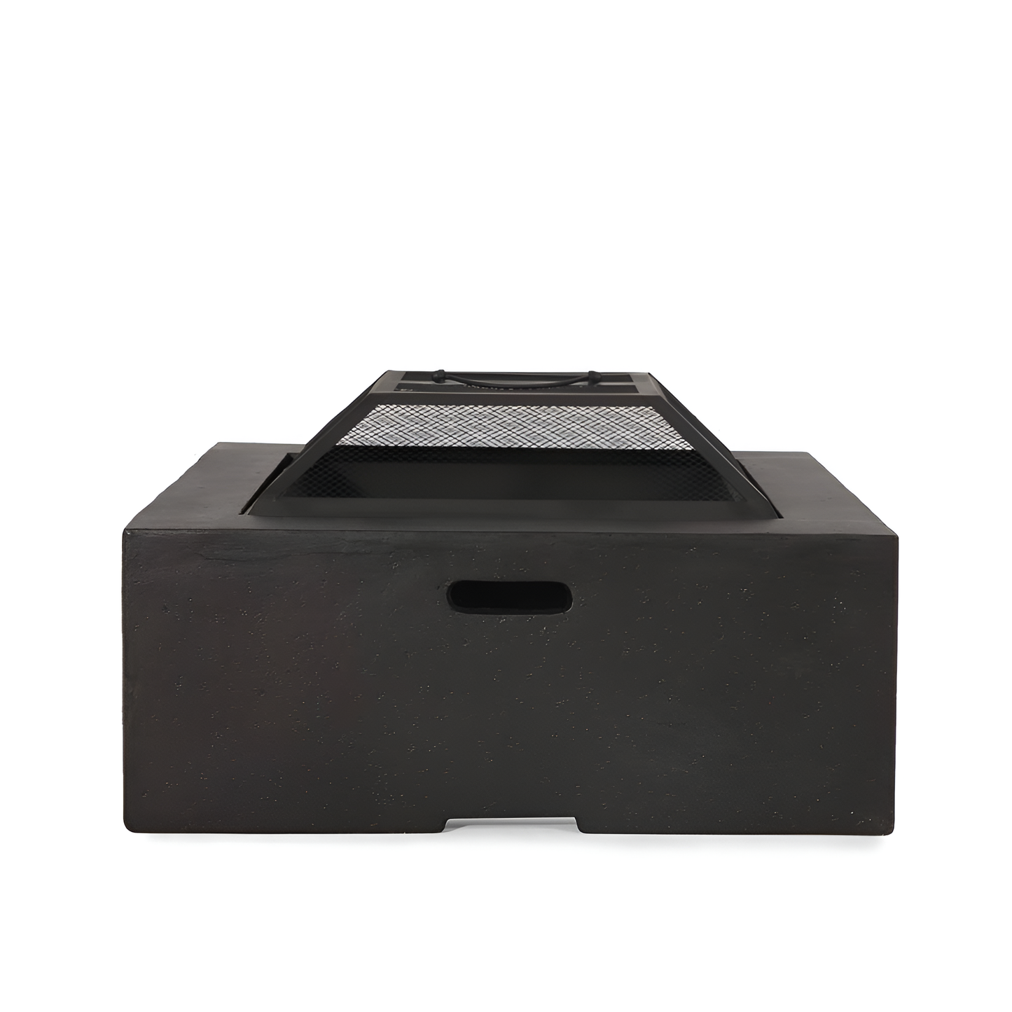 29 In. Square MGO Portable Wood Burning Fire Pits in Dark Grey