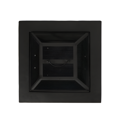 29 In. Square MGO Portable Wood Burning Fire Pits in Dark Grey