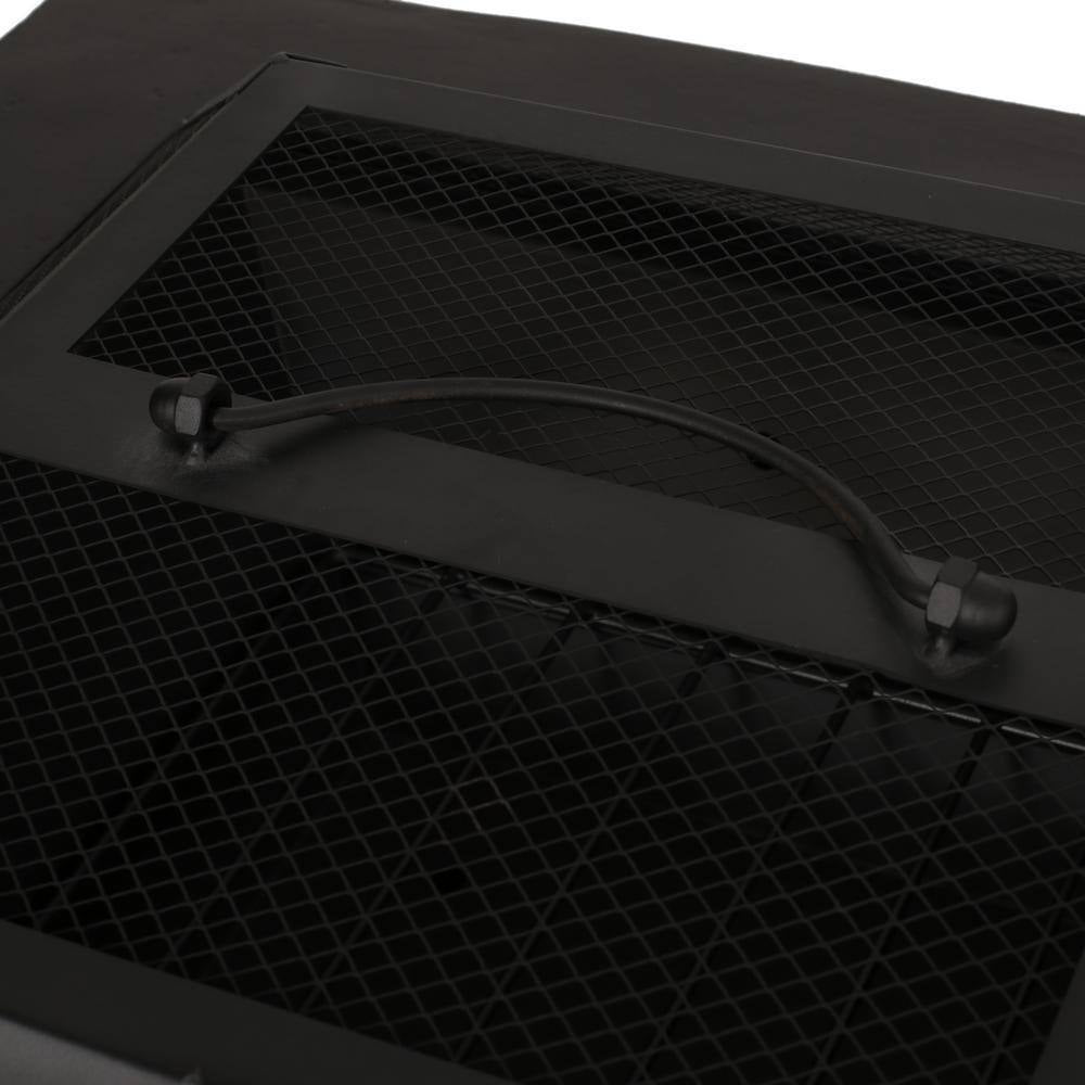29 In. Square MGO Portable Wood Burning Fire Pits in Dark Grey